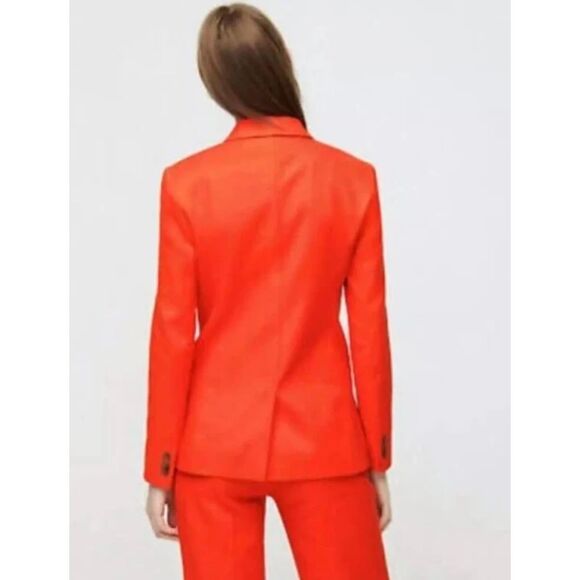 J. Crew Parke Wool Blend Blazer In Orange - 8 - Picture 2 of 11